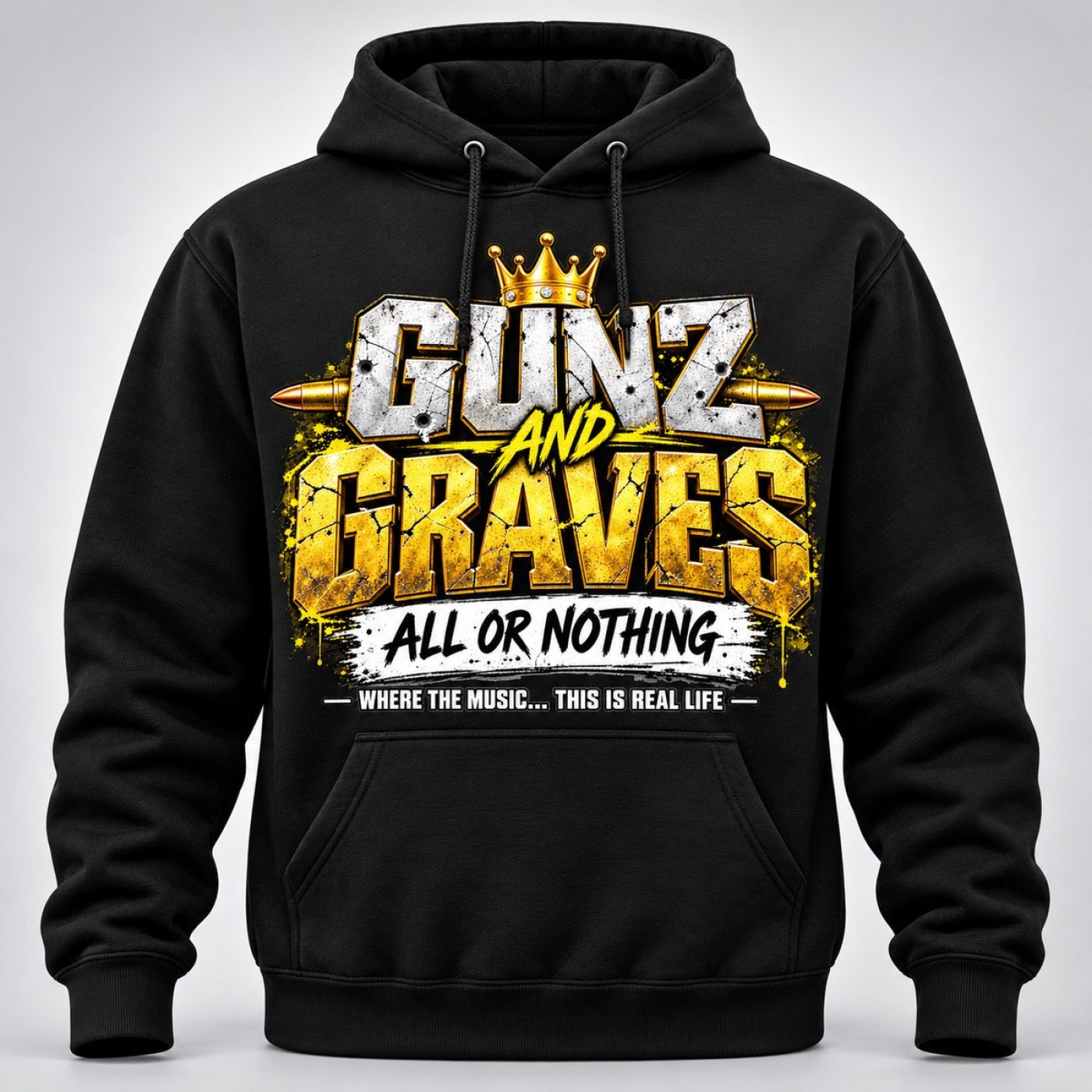 Gunz and Graves hoodie, All Or Nothing merchandise